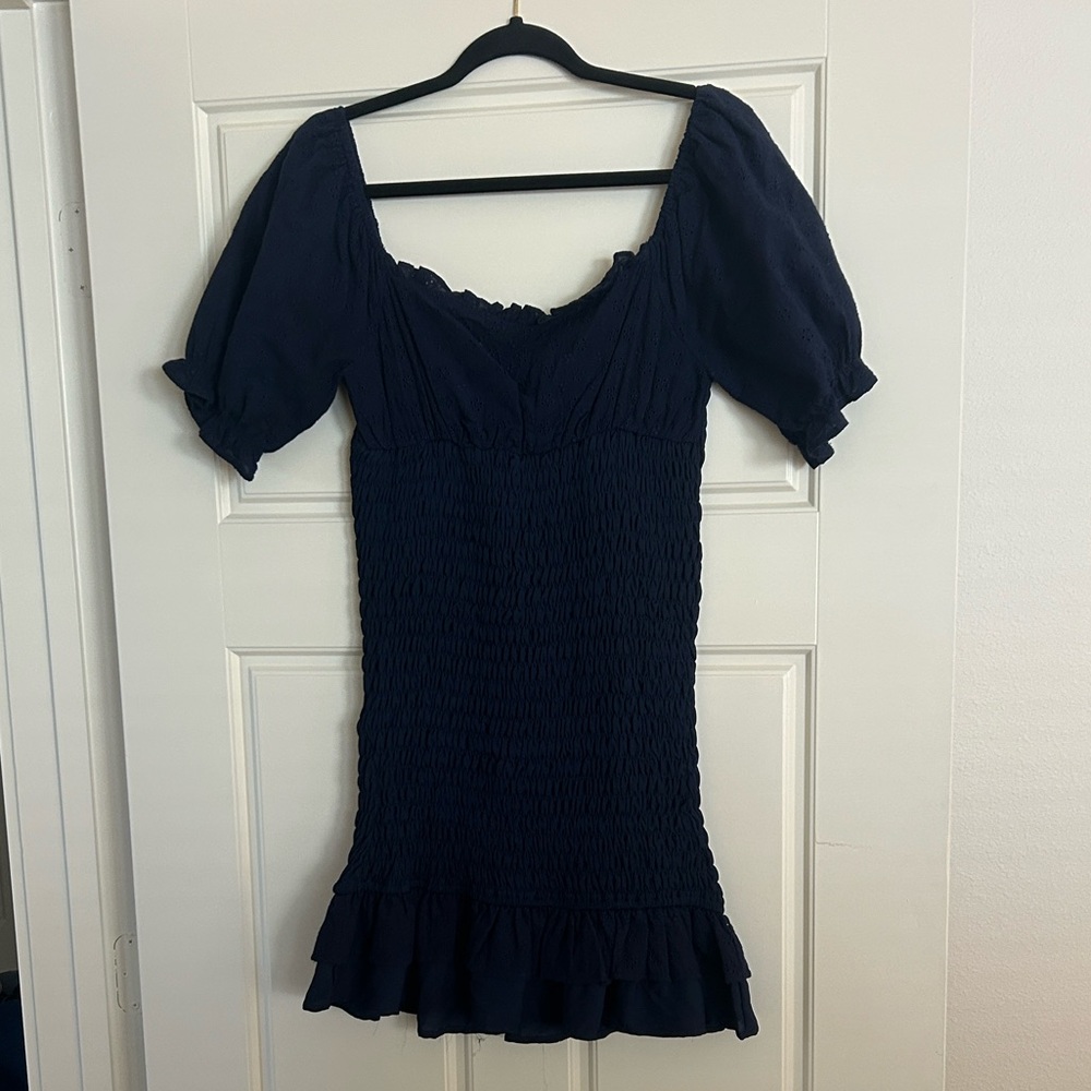 The Impeccable Pig Navy Mini Dress
